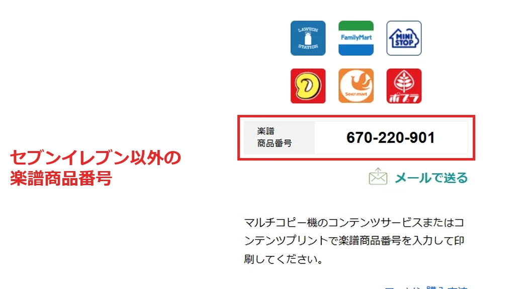 セブンイレブン以外のコンビニで入力する楽譜商品番号