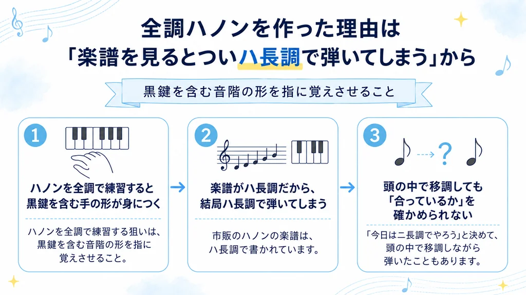 全調ハノンを作った理由